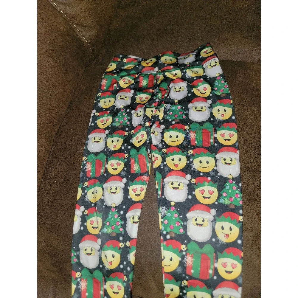 Justice holiday Christmas elfie selfie‎ emoji top and leggings size 10